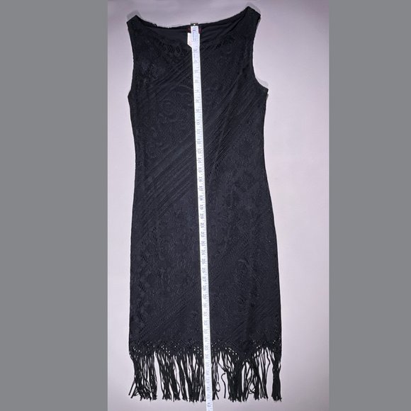 Sassy Black Dress with Lace Design Size Medium - Picture 11 of 14